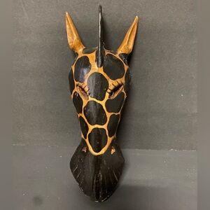 Vintage Giraffe Hand Carved Handmade Artisan Crafted